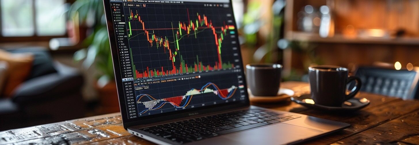 piattaforma di trading su un laptop, fare trading da casa (15)