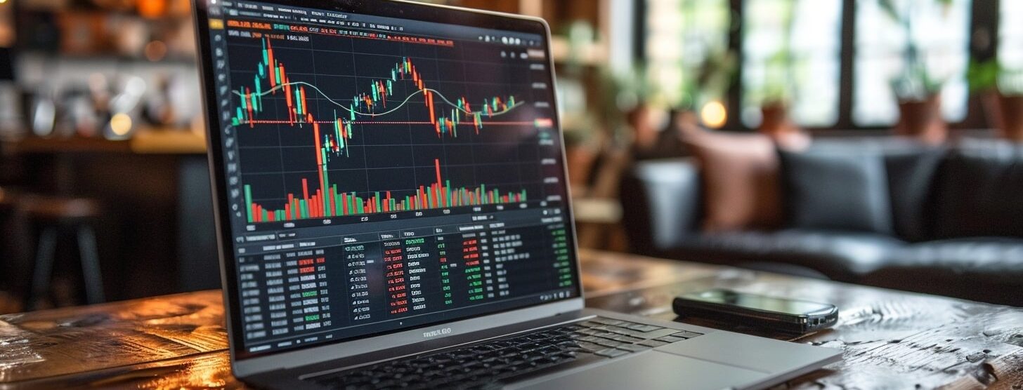 piattaforma di trading su un laptop, fare trading da casa (5)