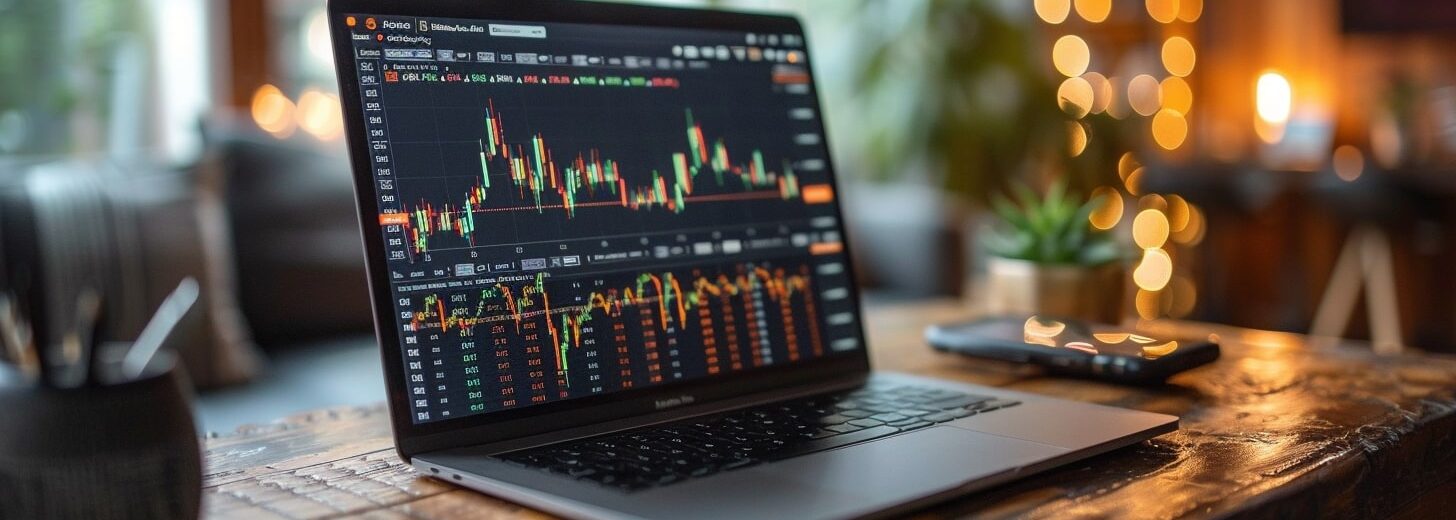 piattaforma di trading su un laptop, fare trading da casa (6)