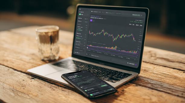 Analisi criptovalute con caffè